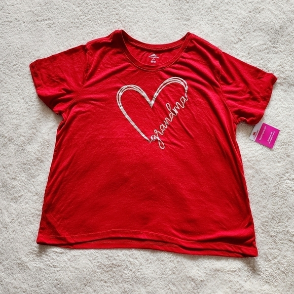 NWT Valentine's day t-shirt short sleeve GRANDMA ❤️ size XL - Picture 2 of 2